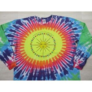 Vintage Grateful Dead T Shirt (XL) Long Sleeve Sun Graphic Dancing Bears Tie Dye